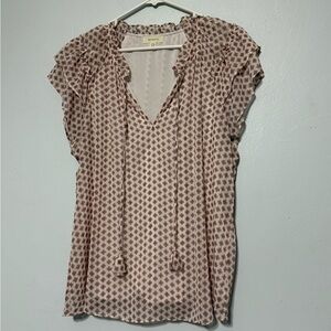 Tamara H Floral Blouse in Pink and cream